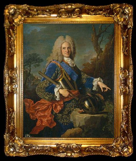 framed  Jean Ranc Portrait of Philip V of Spain, ta009-2
